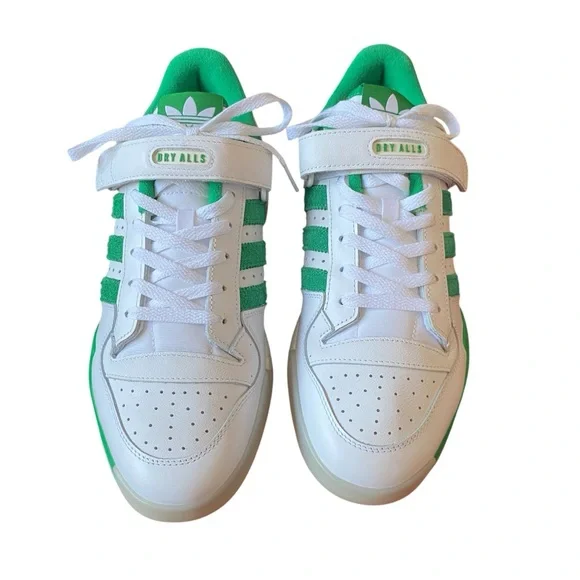 Adidas x Human Made Forum Boost Green Suede & White Low Top Sneakers - New - 10 - Picture 12 of 16